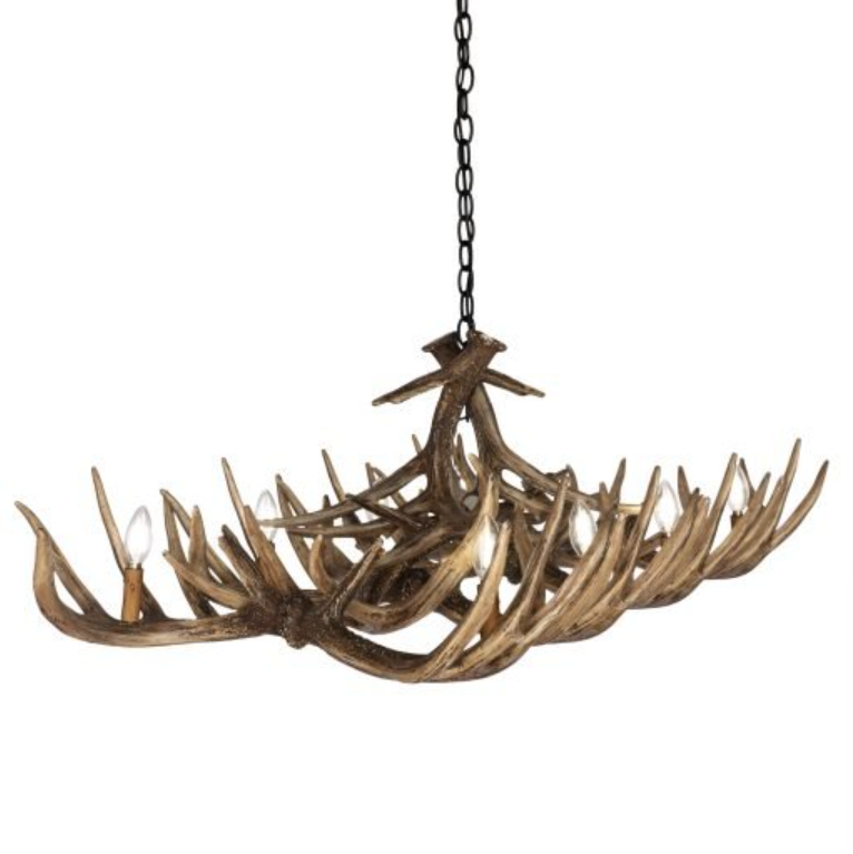 The Mount Borah Faux Deer Table Chandelier