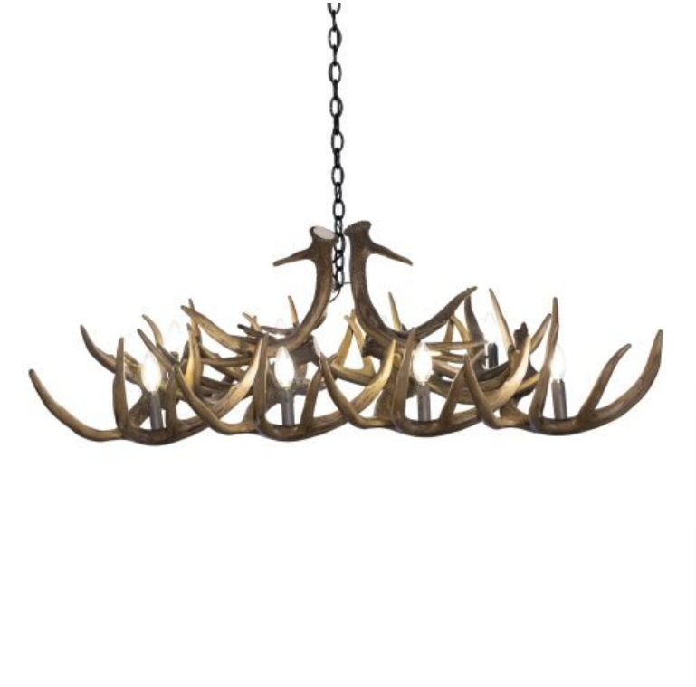 The Mount Borah Faux Deer Table Chandelier