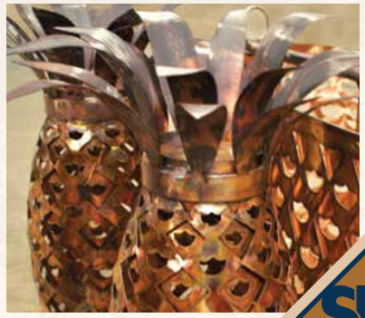 St. James Pineapple Copper Pendant Lights Custom Design