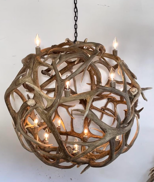 Buckingham Antler Orb Chandelier