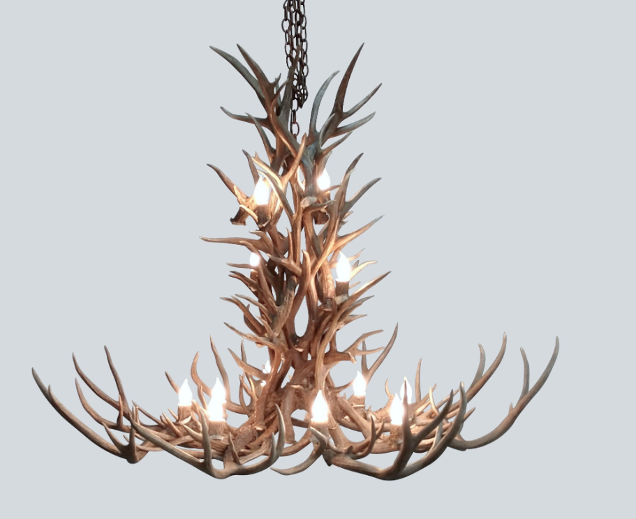 Gold Canyon Deer Antler Chandeliers