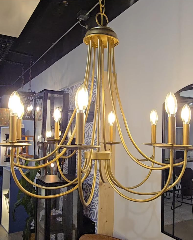 The Giacobbi Copper Chandelier Pendant Light Custom Design