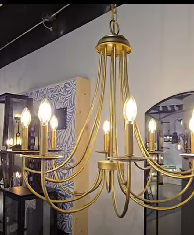 The Giacobbi Copper Chandelier Pendant Light Custom Design