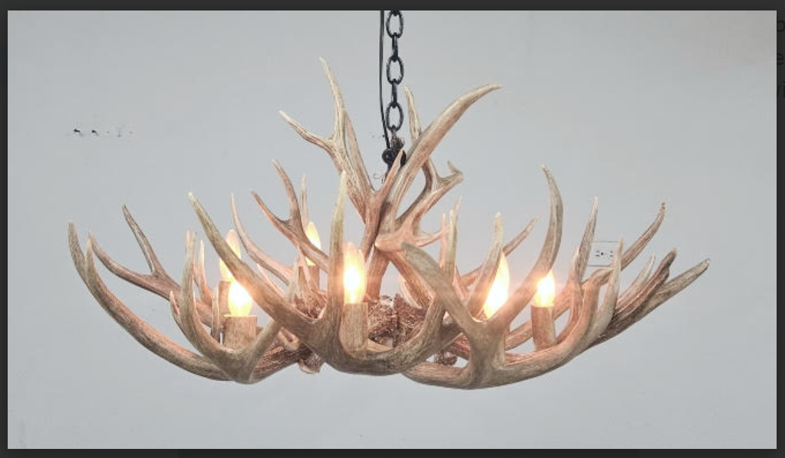 Yosemite Deer Antler Chandelier, 8-16 Lights
