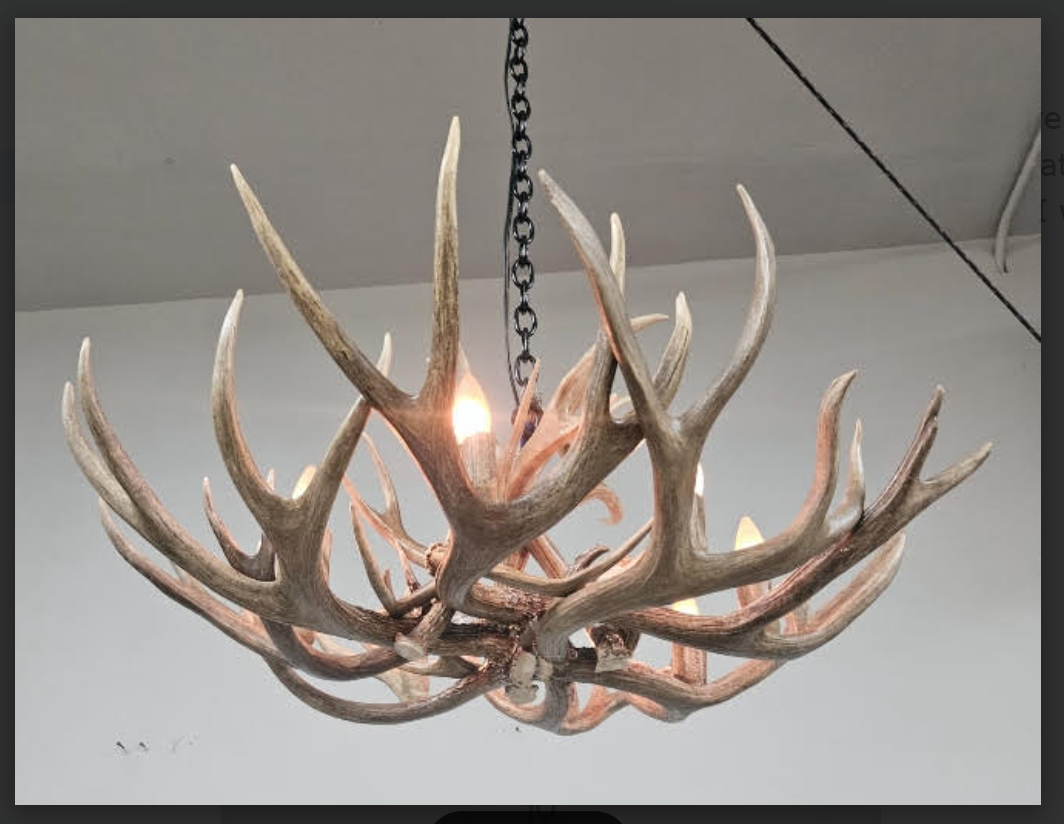 Yosemite Deer Antler Chandelier, 8-16 Lights
