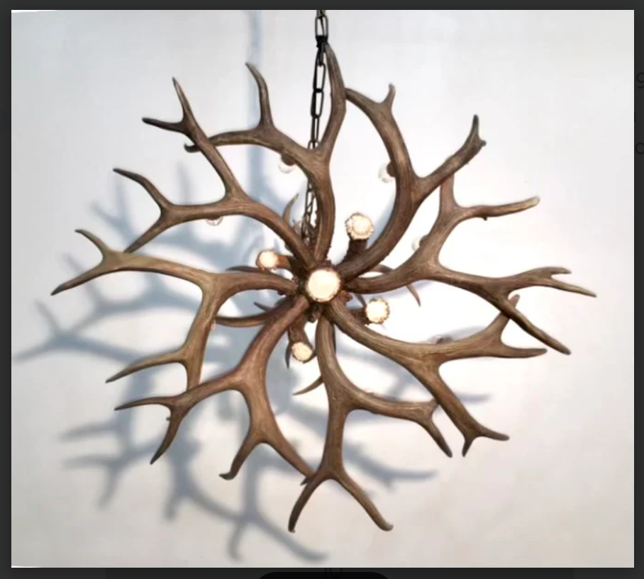 Yosemite Deer Antler Chandelier, 8-16 Lights
