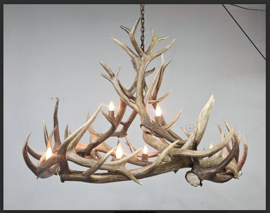 Mt Eolus Elk Antler Chandelier
