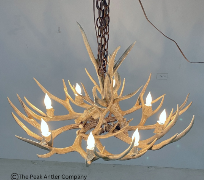 The Sierra Real Deer Antler Chandelier