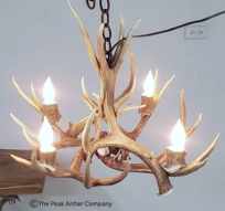 Sm- Deer Antler Chandelier 