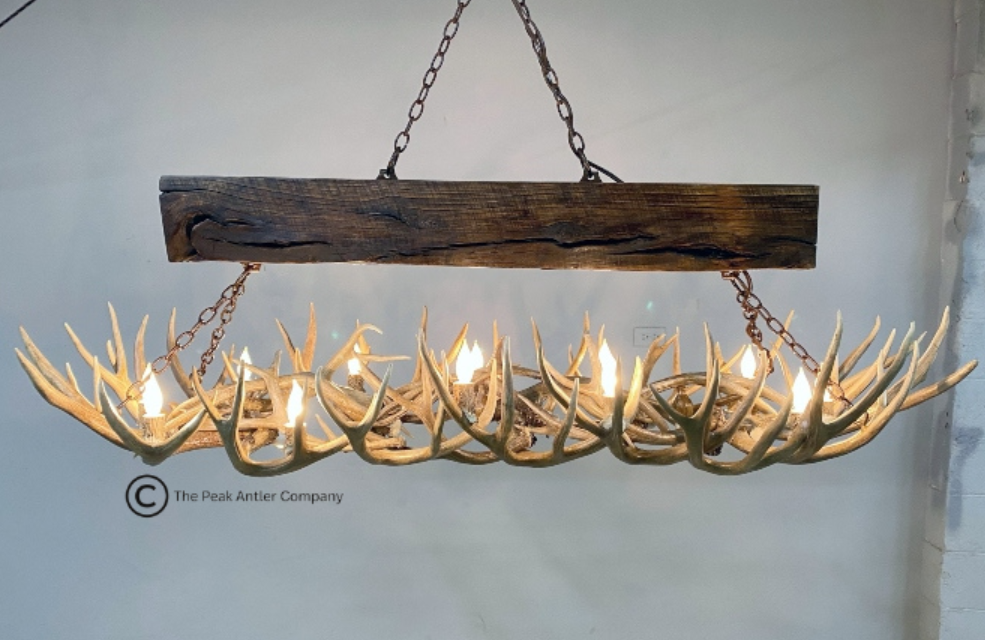 Large  Deer Antler Chandelier 