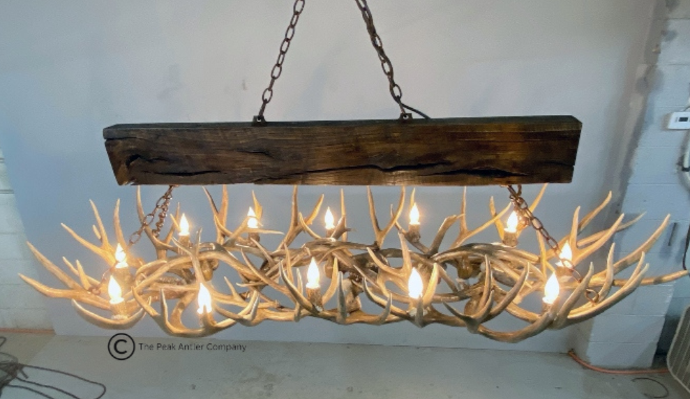 Large  Deer Antler Chandelier 