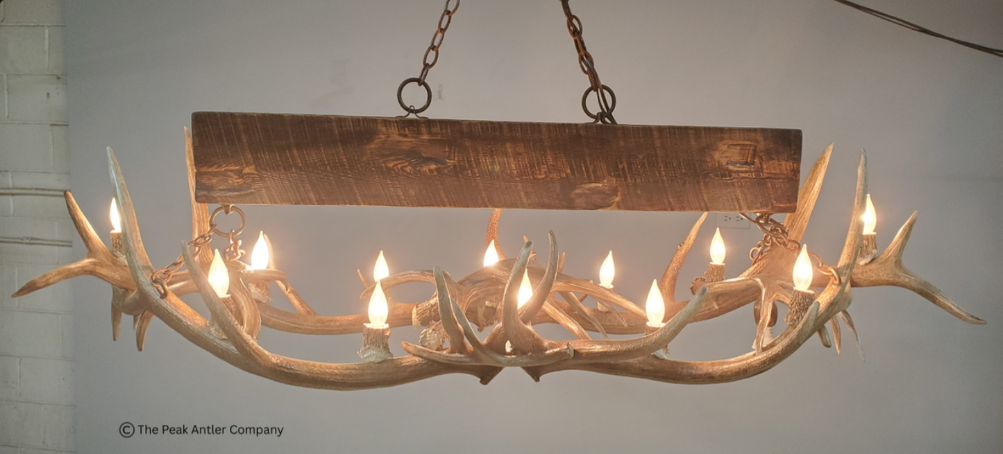 Large Elk Antler Chandelier