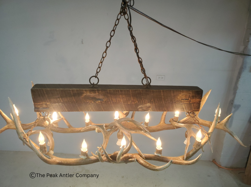 Large Elk Antler Chandelier
