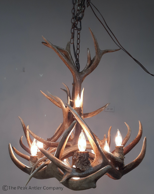 Large Elk Antler Chandelier