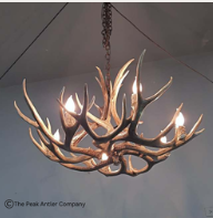 Med- Deer Antler Chandelier