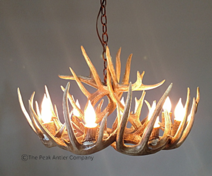 Large Deer Antler Chandelier