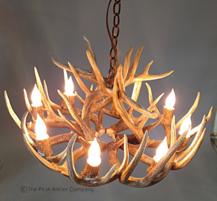 Large Deer Antler Chandelier