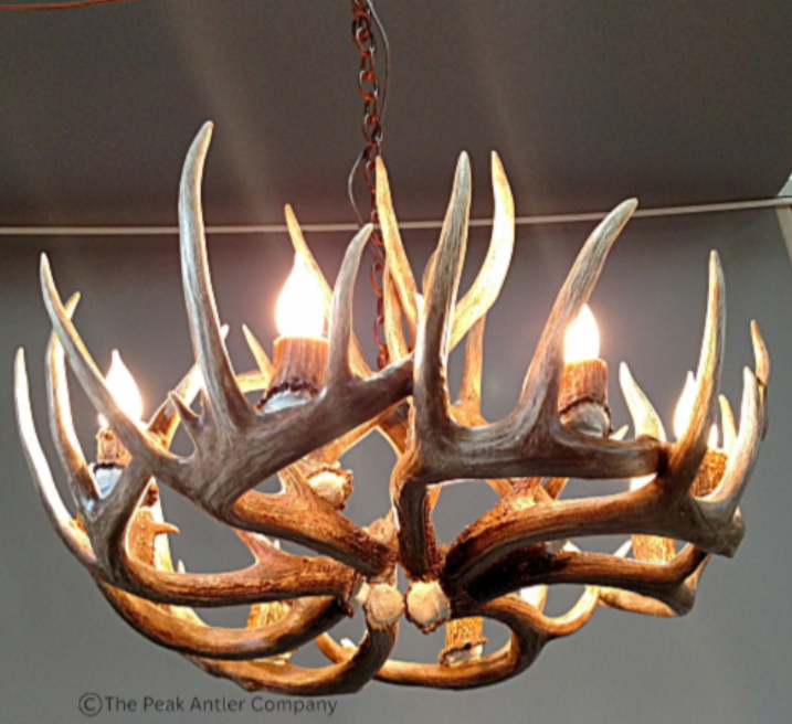 Large Deer Antler Chandelier