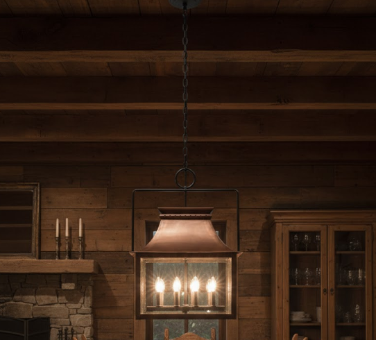 The Melville Copper Chandelier Kitchen Island Pendant Light
