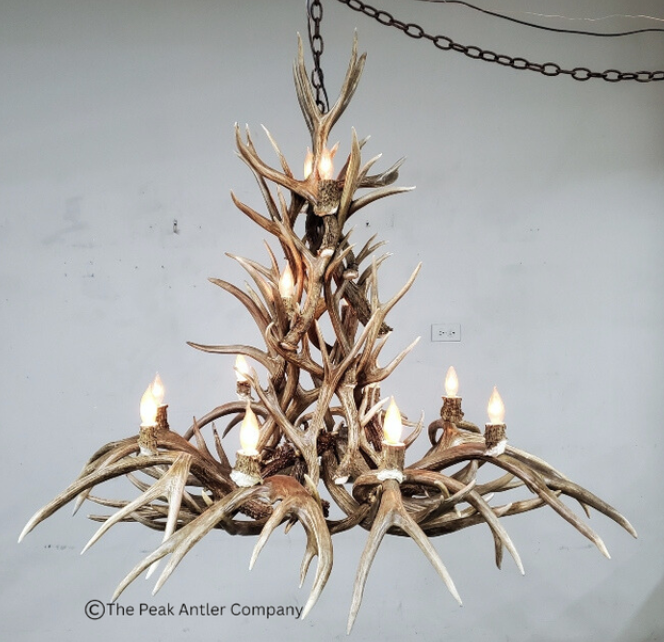 Large Deer Antler Chandelier
