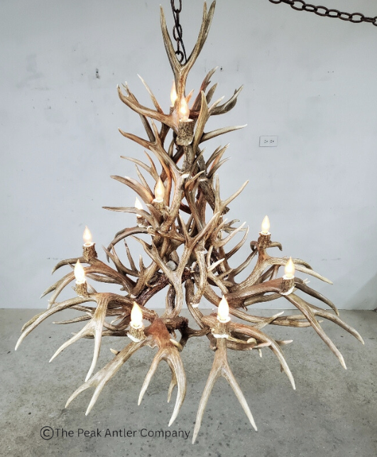 Large Deer Antler Chandelier