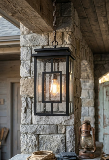The Lyon Gate Copper Lantern Pendant Light Custom Design