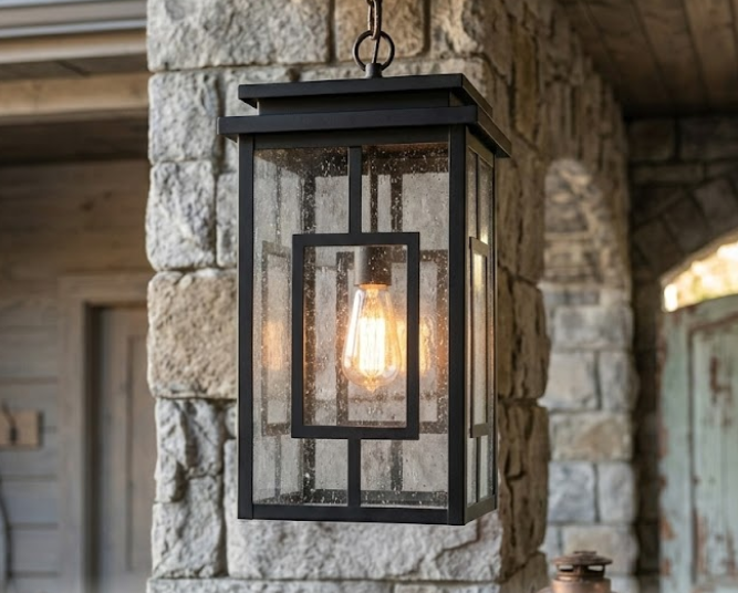 The Lyon Gate Copper Lantern Pendant Light Custom Design