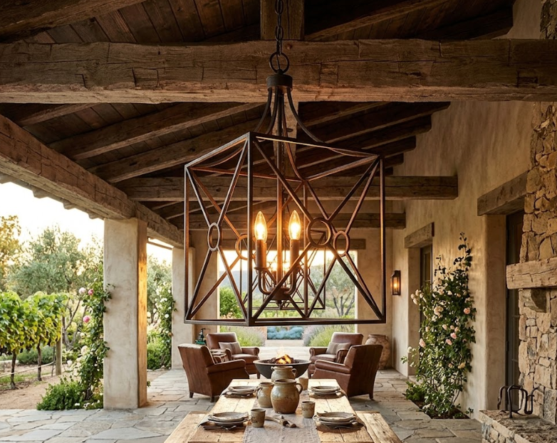 The Yucatan Copper Lantern Kitchen Island Pendant Light Custom Design