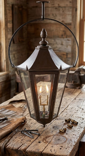 The Montenegro Copper Lantern Pendant Light Custom Design
