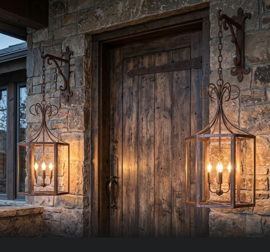 St. James Remington Copper Lantern Pendant Light Custom Design