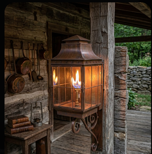 St. James Taos Copper Lantern Pendant Light Custom Design