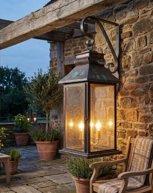 St. James Rizzini Copper Lantern Pendant Light Custom Design