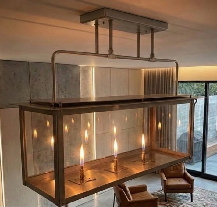 The Baranof Island Copper Chandelier Pendant Light Custom Design
