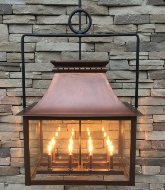 The Melville Copper Chandelier Kitchen Island Pendant Light