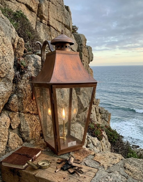 St. James Malibu Copper Lantern Pendant Light Custom Design