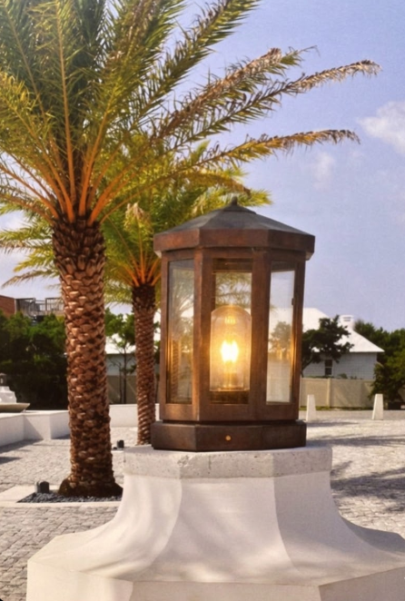 St. James Baja Bay Coastal Nautical Copper Lantern Custom Design