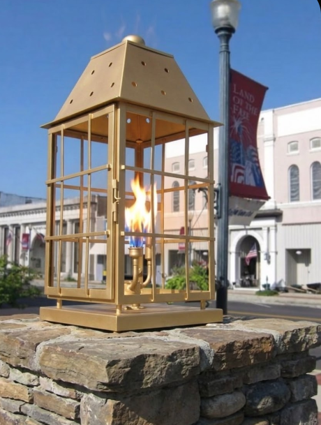 The Egg Harbor Lighthouse Coastal Nautical Lantern Custom Design