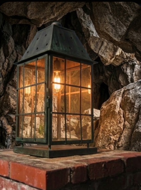 The Egg Harbor Lighthouse Coastal Nautical Lantern Custom Design