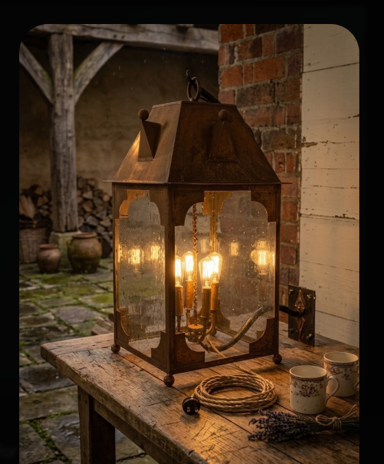 The Sanctuary Copper Lantern Pendant Light Custom Design
