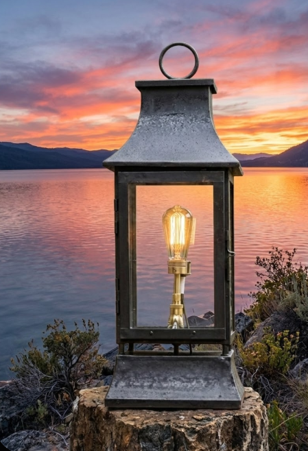 St. James Hudson Bay Coastal Lighthouse Nautical Lantern Custom Design
