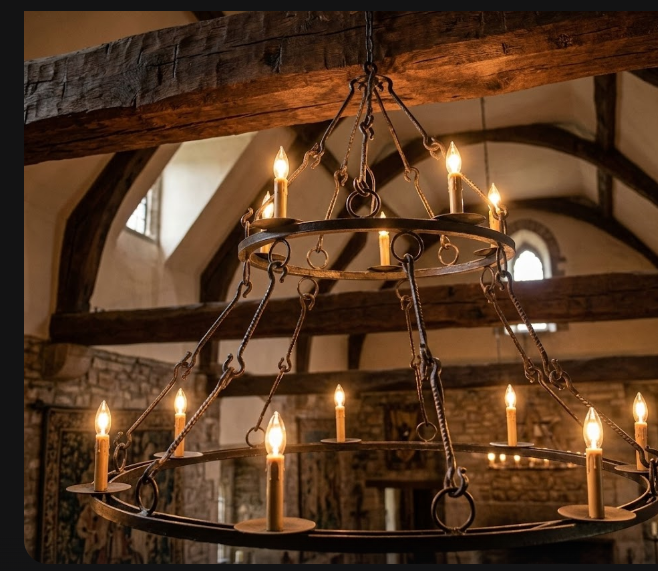 St. James King Arthur Steel Chandelier Pendant Light Custom Design