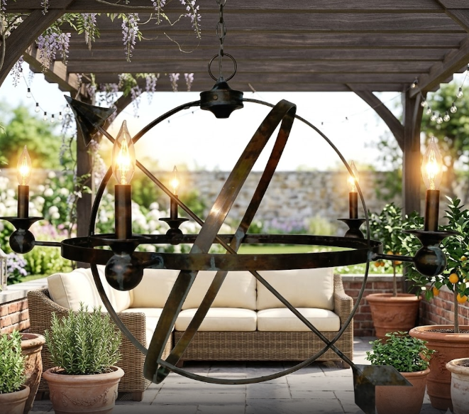 The Weather Compass Copper Lantern Pendant Light Custom Design