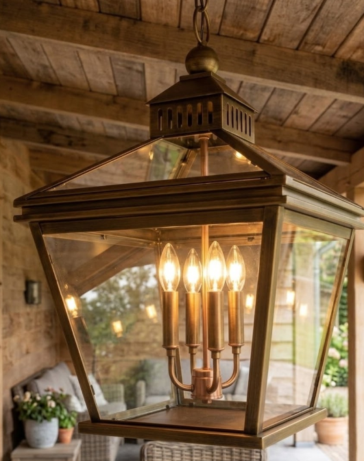 The Angelo Copper Lantern Pendant Light Custom Design