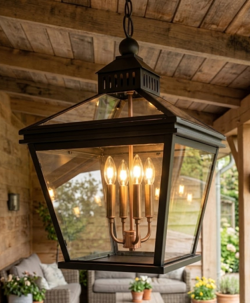 The Angelo Copper Lantern Pendant Light Custom Design