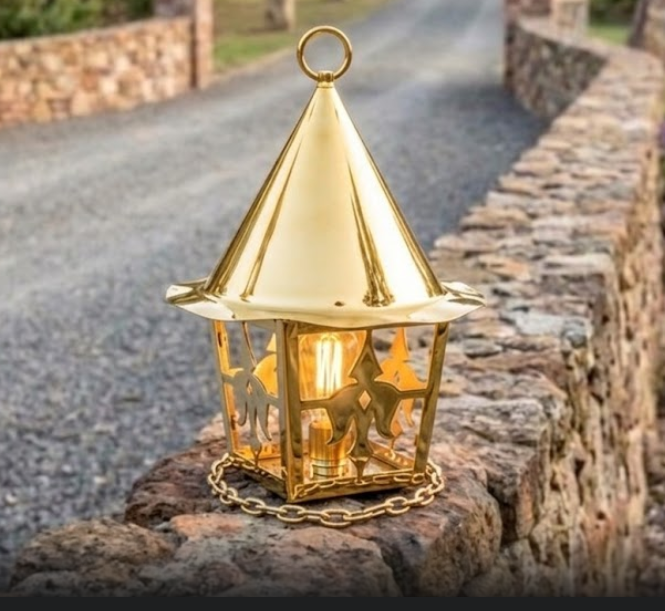 The Ginger Bread House Copper Lantern Pendant Light