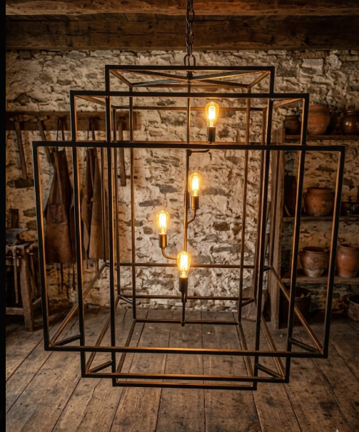 The Kokomo Copper Chandelier Pendant Light Custom Design