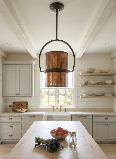The Farmhouse Copper Pendant Light Custom Design