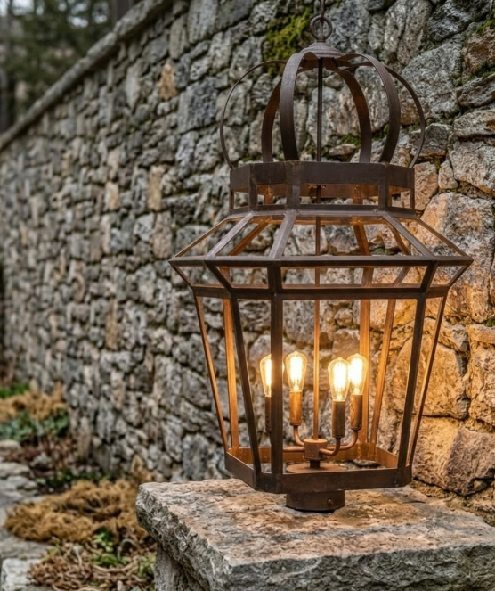 The Mizner Copper Chandelier Pendant Light Custom Design