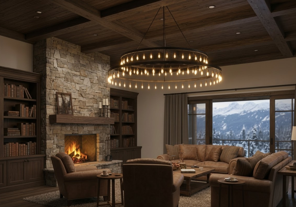 chandelier シェルフ Alscott 3-Light Matte Black Chandelier