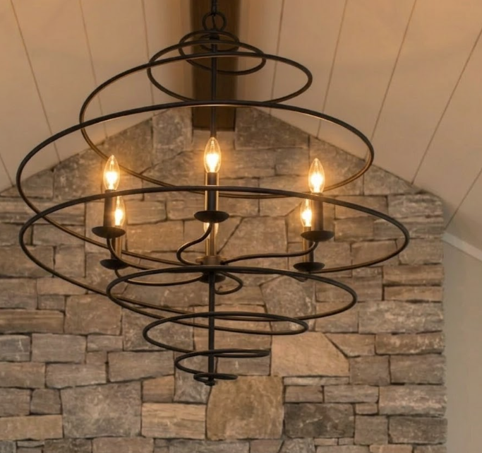 The Prosecco Steel Chandelier Pendant Light Custom Design